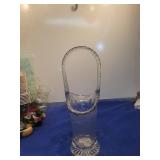 Cut Crystal Bud Vase with Starburst Base
