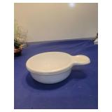 White Ceramic Invalid Feeding Bowl