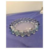 Clear Glass Bubble Edge Ashtray