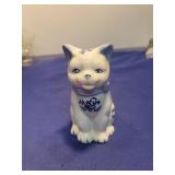 Blue and White Porcelain Cat Creamer