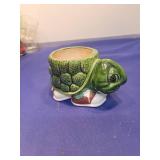 Green turtle Ceramic Planter