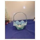 Fenton Opalescent Glass Basket
