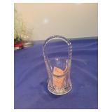 Cut Crystal Glass Basket