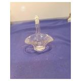 Clear Glass Miniature Basket
