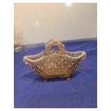 Fenton Hobnail Glass Basket