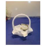Fenton White Milk Glass Basket