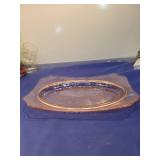 Pink Depression Glass Serving Plates