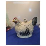 Ceramic Rooster and Hen Salt and Pepper Shakers
