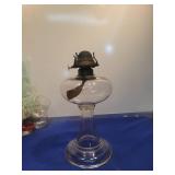 Clear Glass Hurricane Oil Lamp