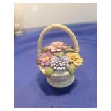 1980 Avon Porcelain Flower Basket