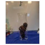 Clear Glass Hurricane Candle Holder