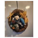 Decorative Scarecrow Grapevine Wreath