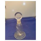 Glass Bell Shaped Perfume Bottle with Frosted Stopper