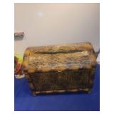 Decorative Wooden Treasure Box with Hound Design