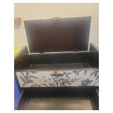 Decorative Two-Drawer Jewelry Box with Floral Pattern