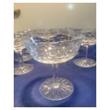 Cut Crystal Champagne Coupe Set