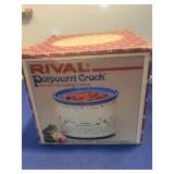 Rival Potpourri Crock Electric Simmering Cooker in box