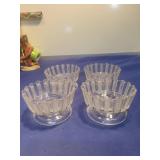 Glass Taper dessert bowl Set of 4