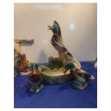 Decorative Mallard Duck Ceramic Set needs light bulb