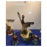 Decorative Mallard Duck Ceramic Set needs light bulb