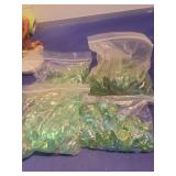 Glass Marbles Collection - Green and Clear