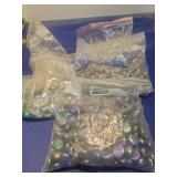 Mixed Glass Marbles Lot