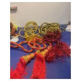 Decorative Gold and Red Rope Tassels Collection
