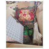 Christmas Teddy Bear Gift Decorative Pillow and decorations