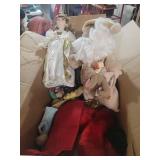 Decorative Angel Doll with White Feather Wings and decorations