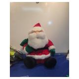 Santa Claus on Motorcycle Plush Figure