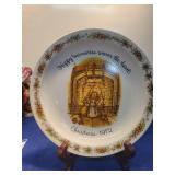Holly Hobbie Christmas 1972 Commemorative Plate
