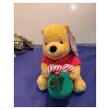 Disney Winnie the Pooh Holiday Plush with Candy Cane