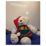 1995 Coca Cola Holiday Polar Bear Plush