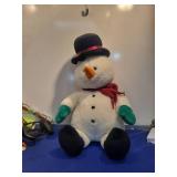Rolling Snowman Plush with Top Hat