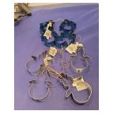 Blue Snowman Cookie Cutters Set