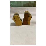 Wooden Dog Salt and Pepper Shakers