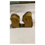 Wooden Dog Salt and Pepper Shakers