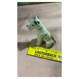 Miniature Porcelain Schnauzer Dog Figurine