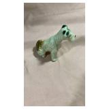 Miniature Porcelain Schnauzer Dog Figurine