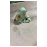 Japanese Ceramic Mother Dog with Puppy Figurine