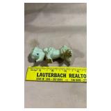 White Porcelain Terrier Dog Figurine