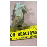 White Porcelain Terrier Dog Figurine