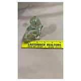 Clear Glass Puppy Figurine