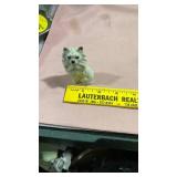 White Porcelain cat Figurine