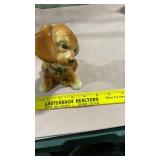 Brown Ceramic Puppy Figurine