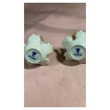 Herend Porcelain Floral Candlesticks