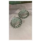 Clear Glass Bobeche Candle Drip Protectors