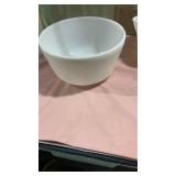 White Milk Glass Mixing Bowl