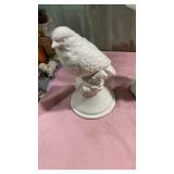 White Ceramic Bird Figurine