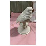 White Ceramic Bird Figurine